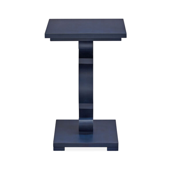 Weathered Navy Wood Chairside End Table, image 3