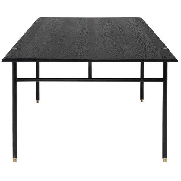 Stacking Ebonized Black 40-Inch Dining Table, image 4
