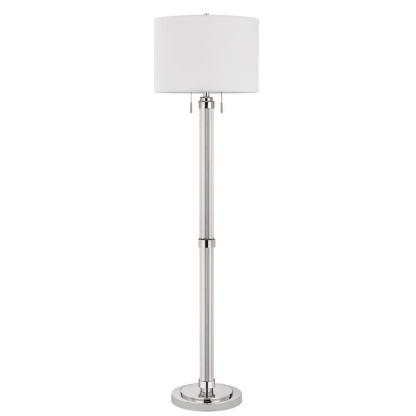 Montilla Brushed Steel Two-Light Floor Lamp, image 1