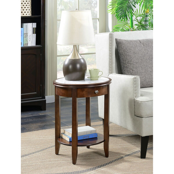 American Heritage Espresso Baldwin End Table with Drawer, image 2