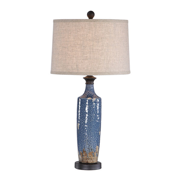 Evelyn Blue One-Light Table Lamp, image 1