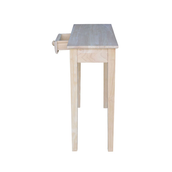 Rectangular Unfinished Table with Drawer, image 8