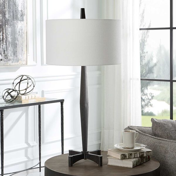 Counteract Aged Black Metal Table Lamp, image 3
