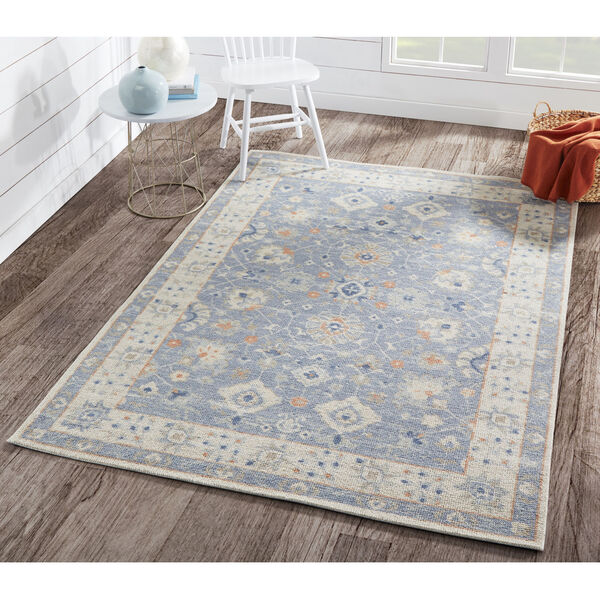 Anatolia Oriental Blue Rectangular: 7 Ft. 9 In. x 9 Ft. 10 In. Rug, image 2