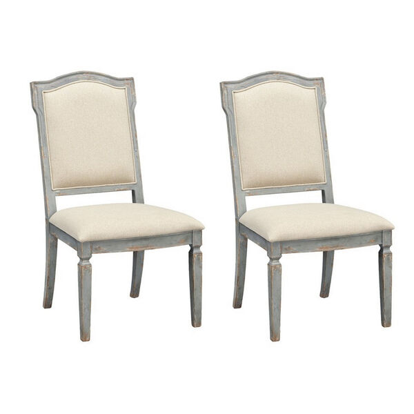 Monaco Blue and Brown Dining Side Chair, Set of 2, image 1