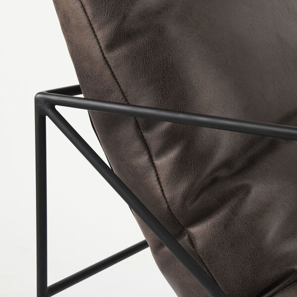 Leonidas Brown and Black Accent Chair, image 6