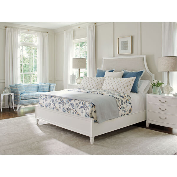 Avondale Linen White Inverness Upholstered Bed, image 2