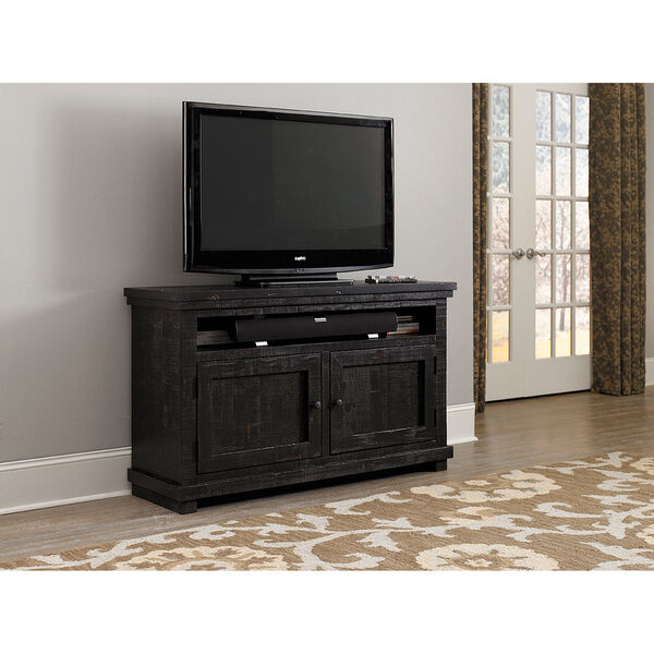 Willow Distressed Black 54-Inch Console, image 1