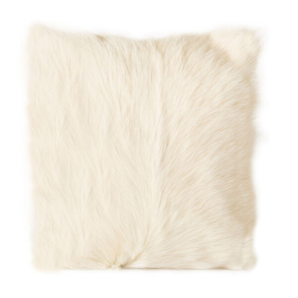 Goat Fur Pillow Natural, image 1