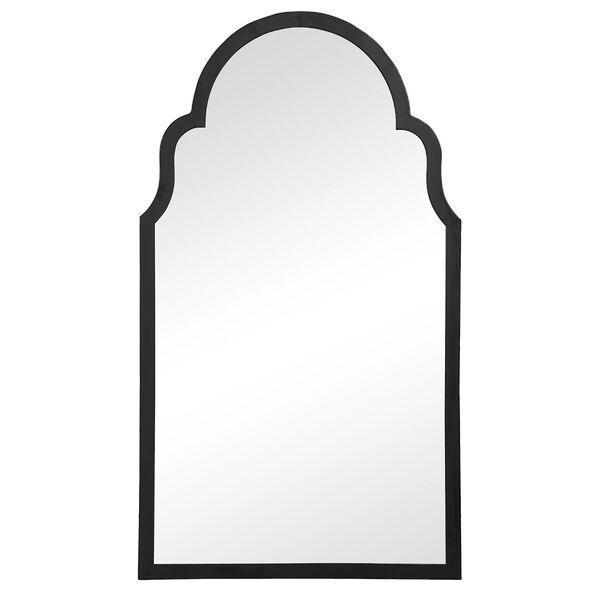 Aster Satin Black Arch Wall Mirror, image 2