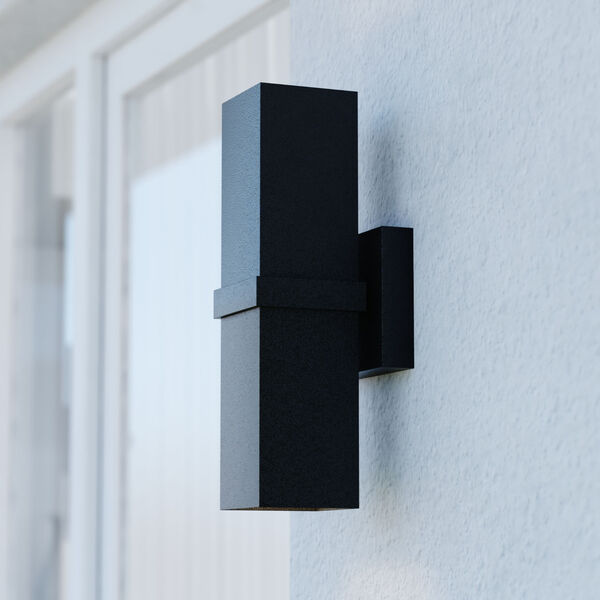 Lavage Textured Black Outdoor Wall Lamp, image 2
