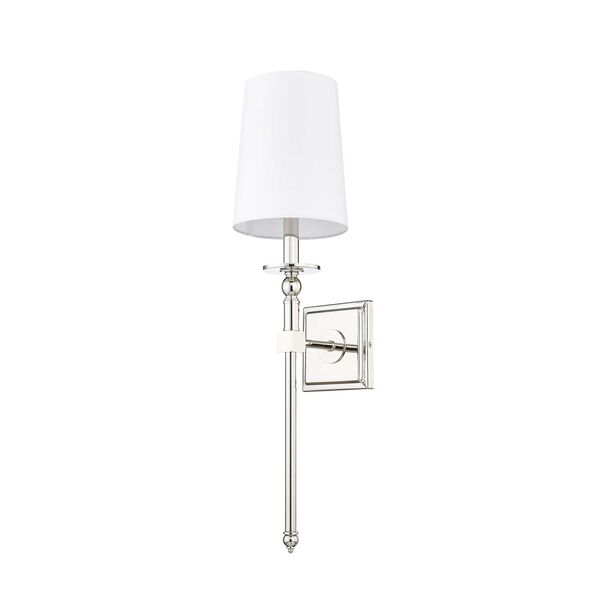 Polished Nickel One-Light Wall Sconce, image 3