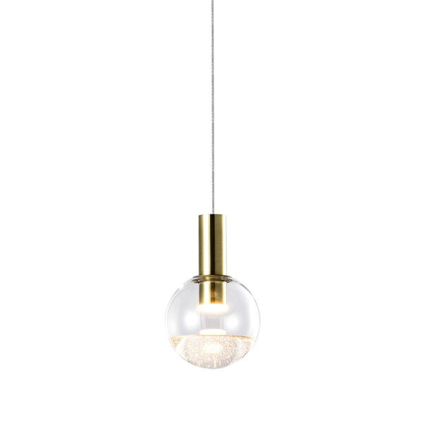 Sienna Polished Brass Integrated LED Pendant, image 2