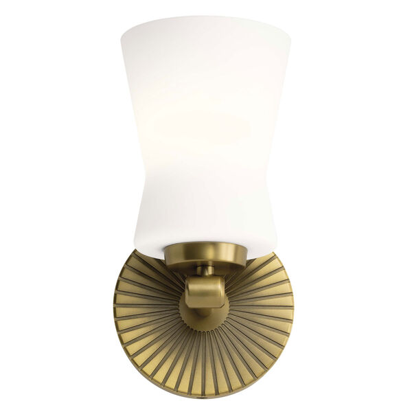 Brianne Brushed Natural Brass One-Light Wall Sconce, image 2