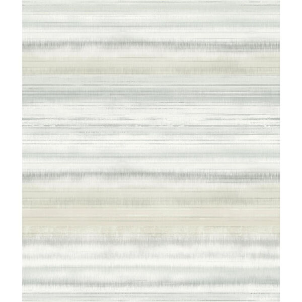 Impressionist Tan Fleeting Horizon Stripe Wallpaper, image 1