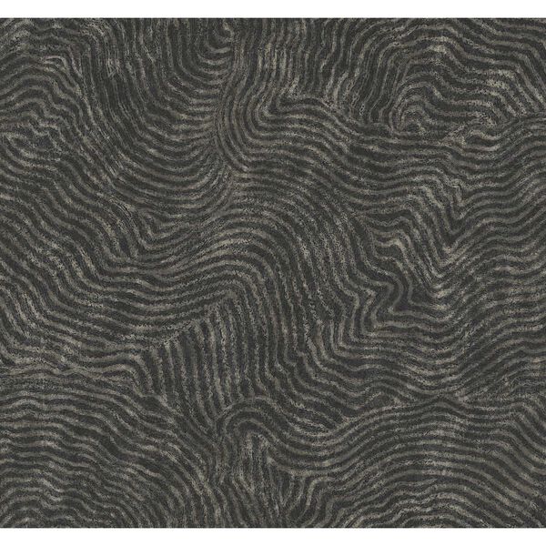 Modern Wood Black Wallpaper, image 2