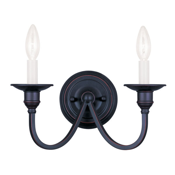 Cranford Olde Bronze Two-Light Wall Sconce, image 1