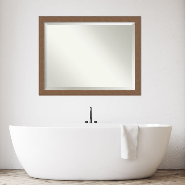Alta Brown 45W X 35H-Inch Bathroom Vanity Wall Mirror, image 3