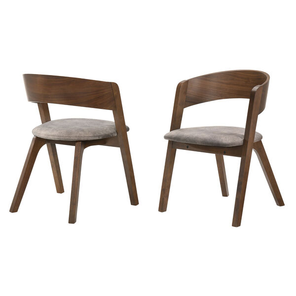 Jackie Walnut Dining Chair, Set of Two, image 1