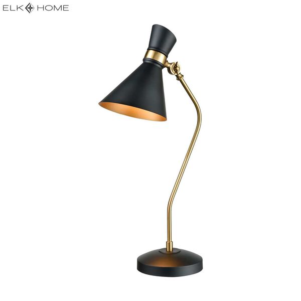 Virtuoso Black and New Aged Brass 29-Inch One-Light Table Lamp, image 2