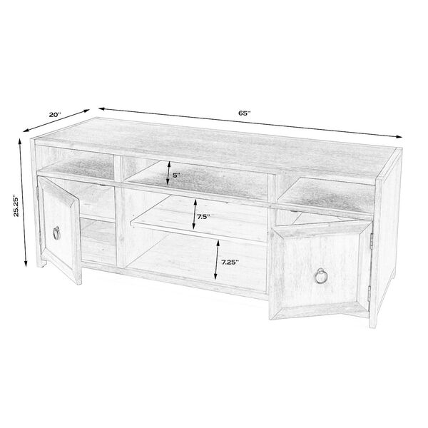 Lark Natural TV Stand with Storage, image 6