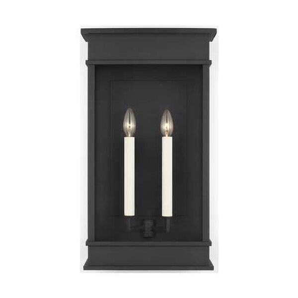 Cupertino Textured Black Outdoor Wall Sconce, image 1