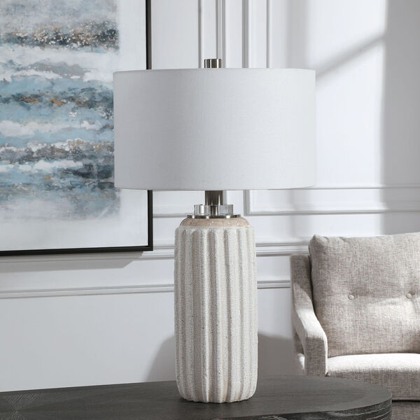 Azariah Cream and Beige One-Light Table Lamp, image 3