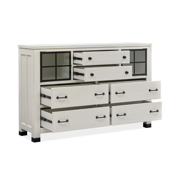 Harper Springs White Drawer Dresser, image 2