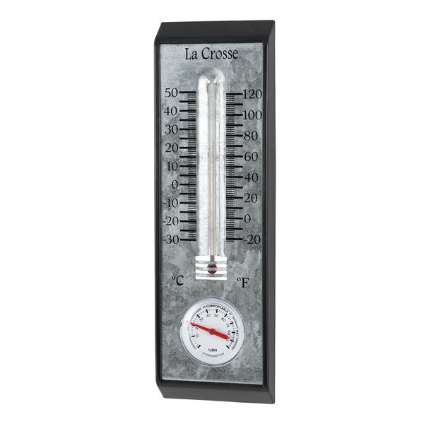 Stainless Steel Bimetal Thermometer and Hygrometer, image 2