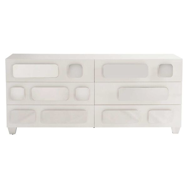 Padma White and Stainless Steel Dresser, image 1