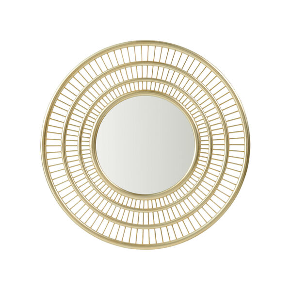 Palm Desert Gold Ambrose Round 43 x 43-Inch Mirror, image 1