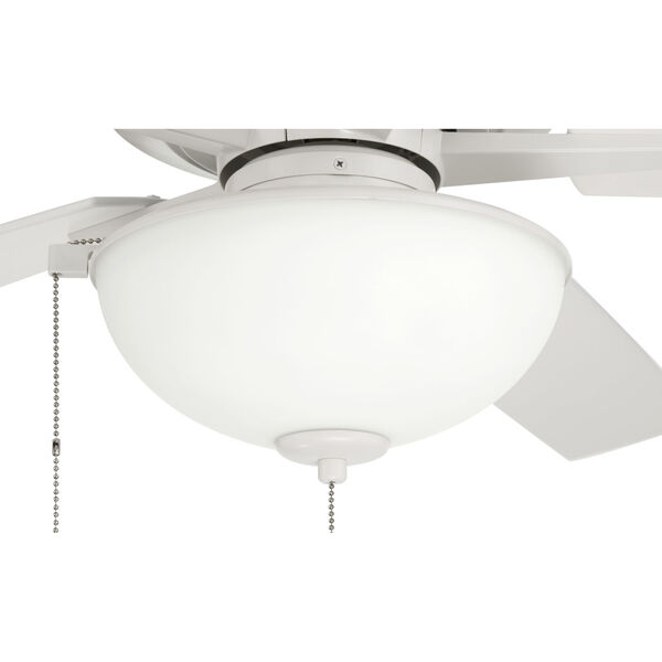 Super Pro White 60-Inch LED Ceiling Fan with White Frost Glass, image 6