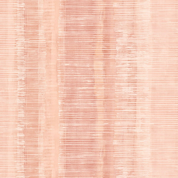 Boho Rhapsody Pink Sunset Tikki Natural Ombre Unpasted Wallpaper, image 2