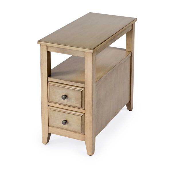 Marcus Antique Beige Side Table with Storage, image 1