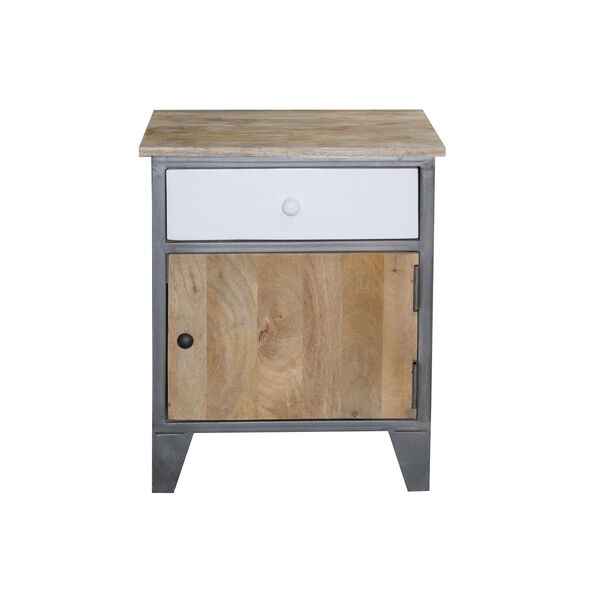 Outbound Natural and Iron 20-Inch Nightstand, image 1