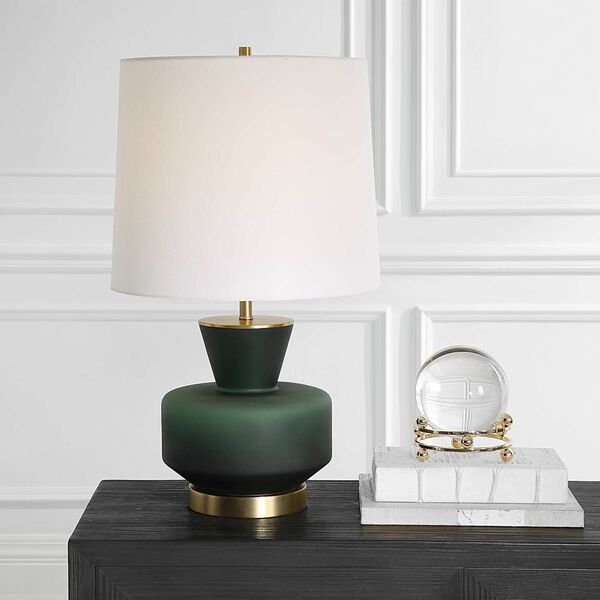 Trentino Dark Emerald Green One-Light Table Lamp, image 2