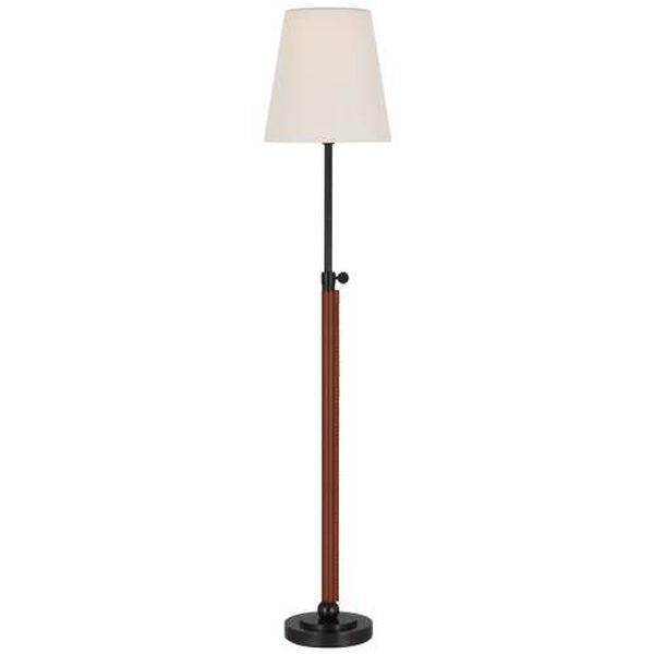 Bryant Bronze and Black One-Light Table Lamp with Linen Shade by Thomas O'Brien, image 1