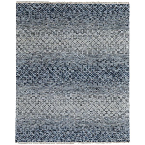 Branson Blue Ivory Rectangular 5 Ft. 6 In. x 8 Ft. 6 In. Area Rug, image 1