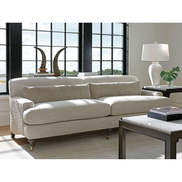 Upholstery Beige Oxford Sofa, image 3