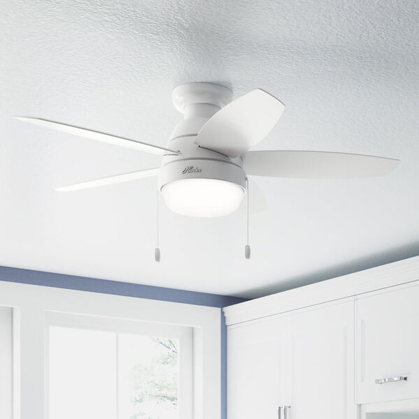 Lilliana Fresh White 44-Inch Two-Light LED Ceiling Fan, image 6