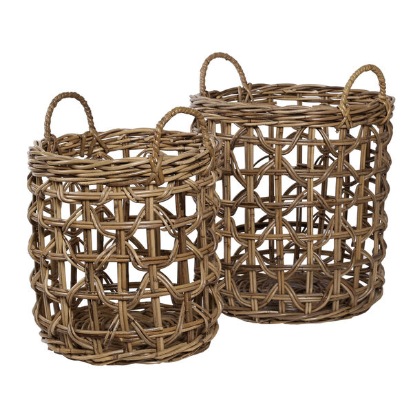 Griffin Brown Basket, Set of Two, image 1