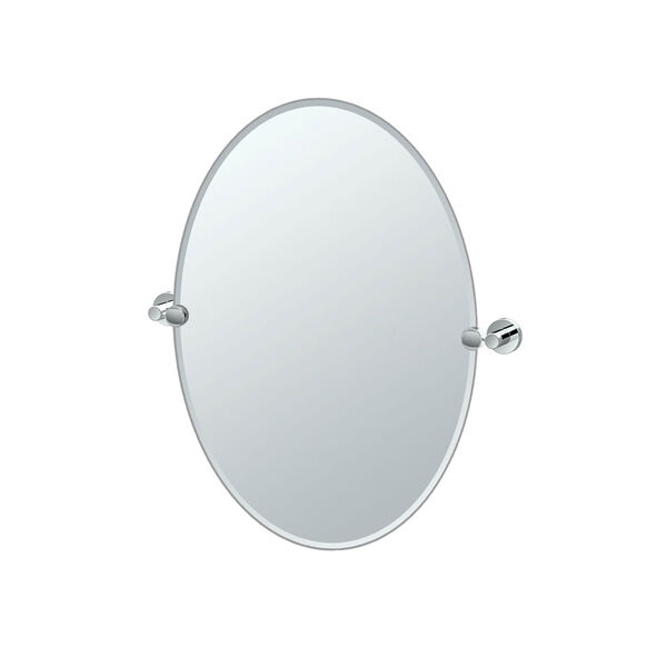 Glam Oval Mirror Chrome, image 1