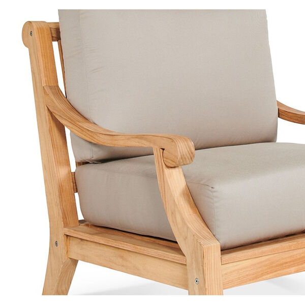 Sonoma Antique Beige Teak Deep Seating Outdoor Club Chair, image 3