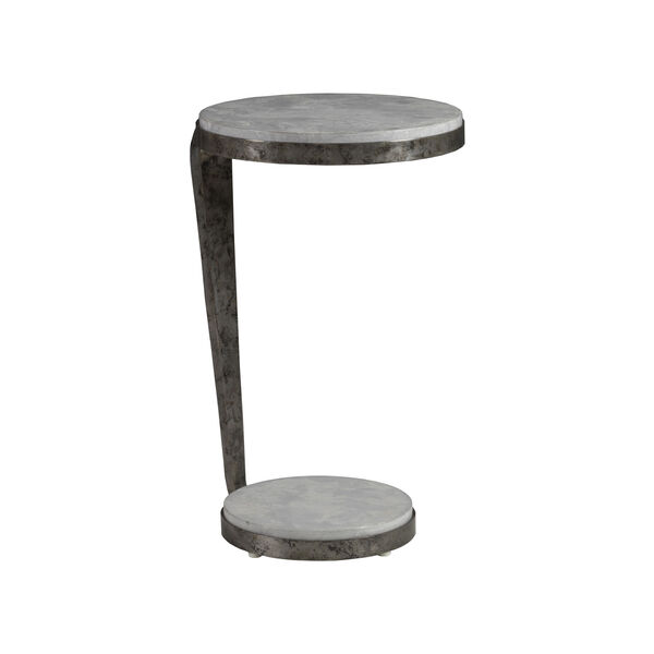 Signature Designs Gray Otto Round Spot Table, image 1