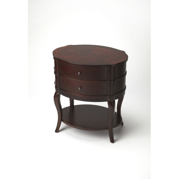 Jarvis Cherry Oval Side Table, image 1