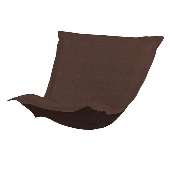 Sterling Chocolate Puff Chair Cover, image 1