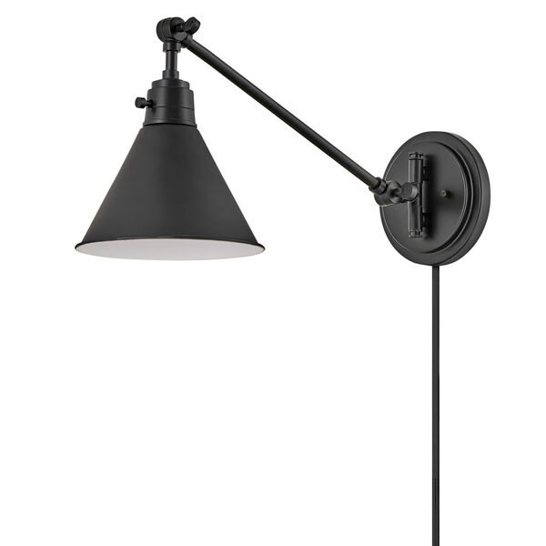 Arti Black Eight-Inch One-Light Wall Sconce, image 3