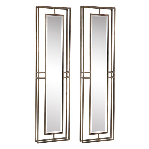 Rutledge Gold Wall Mirror, Set of 2, image 3