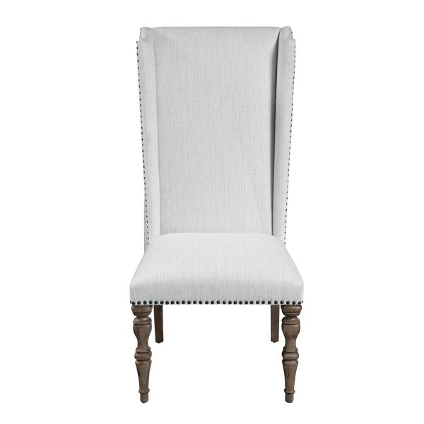 Garrison Cove Natural Upholstered Wing Back Chair, image 1