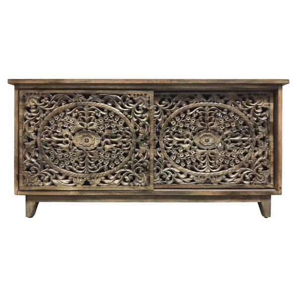 Brown 67-Inch Large Cabinet, image 1